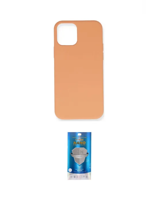 ieg™ iPhone 12 Mini Kılıf Ahenk Serisi - Şeffaf Royal Nano Ekran Koruyucu
