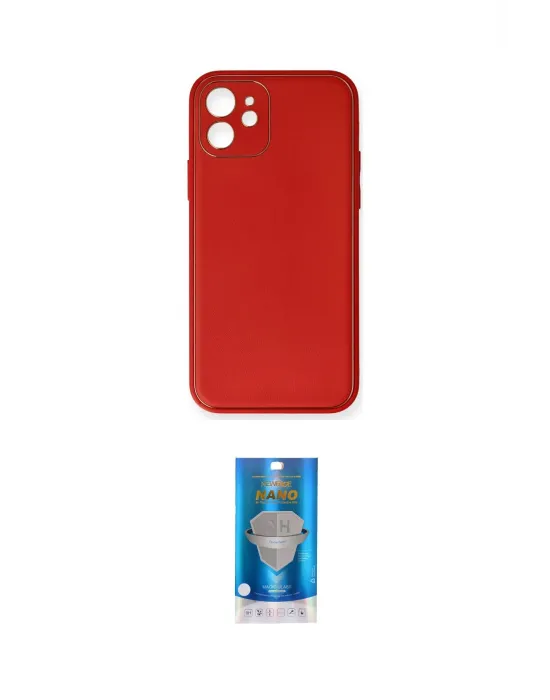 ieg™ iPhone 12 Mini Kılıf Yadigar Klasik - Şeffaf Royal Nano Ekran Koruyucu