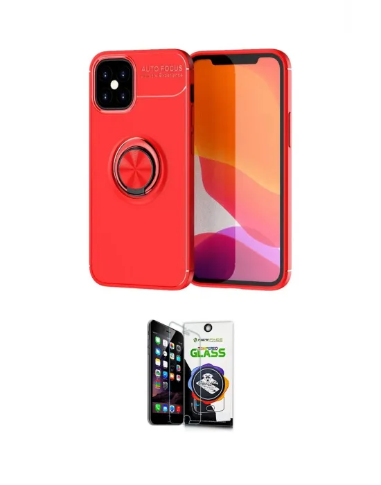 ieg™ iPhone 12 Mini Kılıf Yankı Form Prime - Şeffaf Temperli Cam Ekran Koruyucu