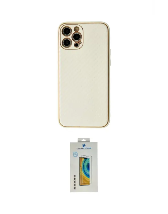 ieg™ iPhone 12 Pro Kılıf Ahenk Işık - Siyah Polymer Nano Ekran Koruyucu