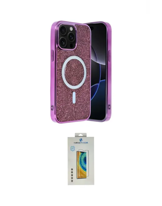 ieg™ iPhone 12 Pro Kılıf Eksen Çizgi - Siyah Polymer Nano Ekran Koruyucu