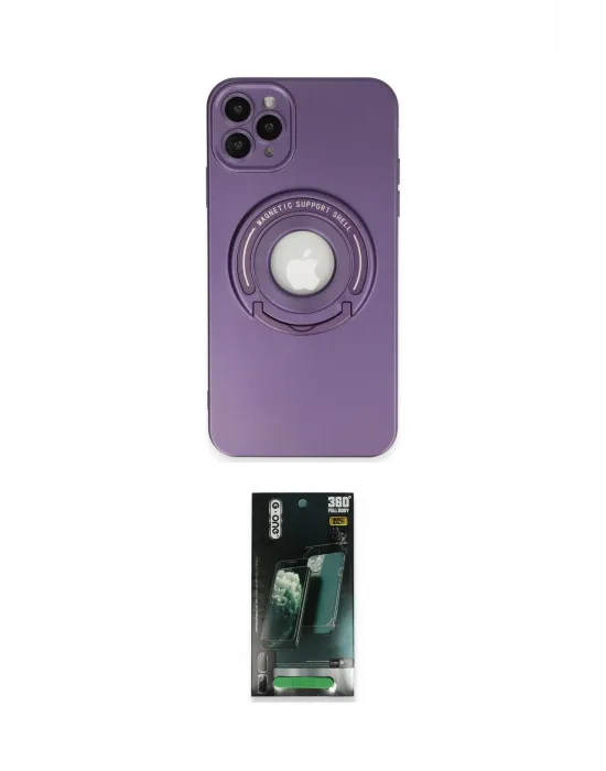 ieg™ iPhone 12 Pro Kılıf Eksen Klasik Prime - Şeffaf 360 Full Body Arka Koruyucu