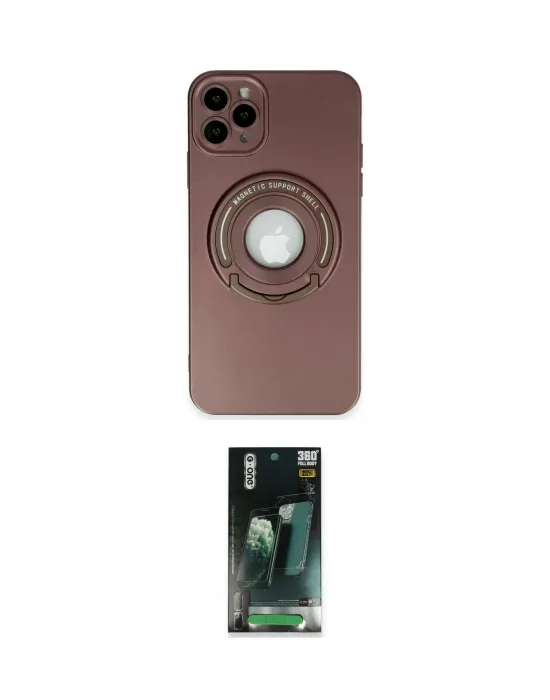 ieg™ iPhone 12 Pro Kılıf Eksen Klasik Prime - Şeffaf 360 Full Body Arka Koruyucu