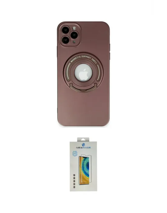 ieg™ iPhone 12 Pro Kılıf Eksen Klasik Prime - Siyah Polymer Nano Ekran Koruyucu
