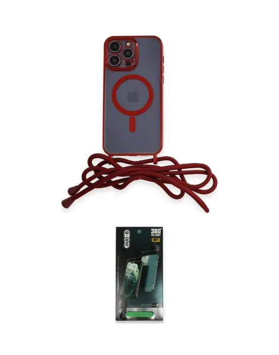 ieg™ iPhone 12 Pro Kılıf Eksen Özel Seri - Siyah 360 Mat Full Body Arka Koruyucu