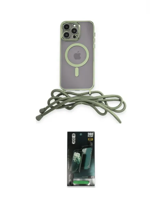 ieg™ iPhone 12 Pro Kılıf Eksen Özel Seri - Siyah 360 Mat Full Body Arka Koruyucu