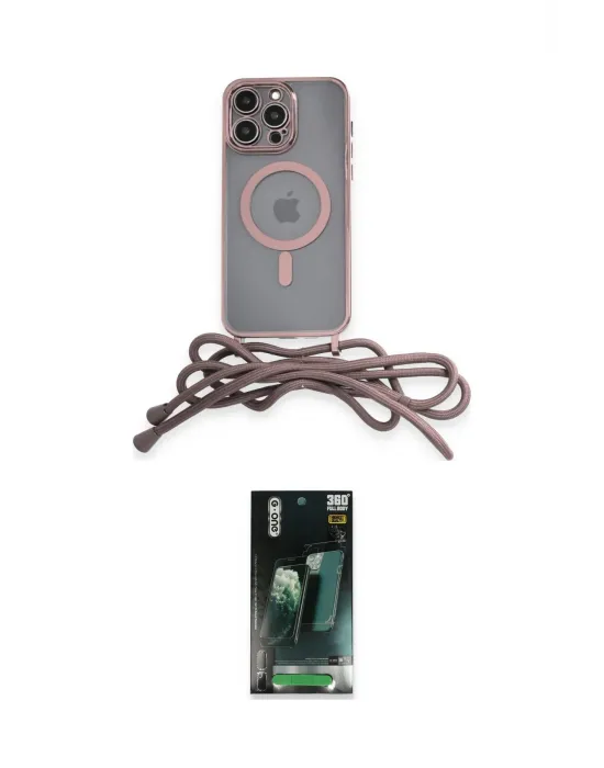ieg™ iPhone 12 Pro Kılıf Eksen Özel Seri - Siyah 360 Mat Full Body Arka Koruyucu
