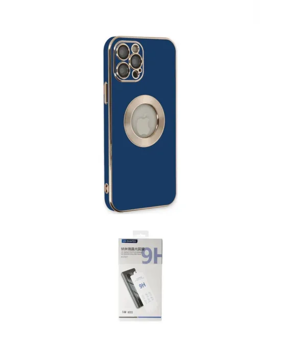 ieg™ iPhone 12 Pro Kılıf İz Form Serisi - Şeffaf Uv Polymer Nano Ekran Koruyucu