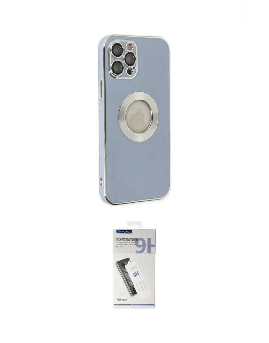 ieg™ iPhone 12 Pro Kılıf İz Form Serisi - Şeffaf Uv Polymer Nano Ekran Koruyucu