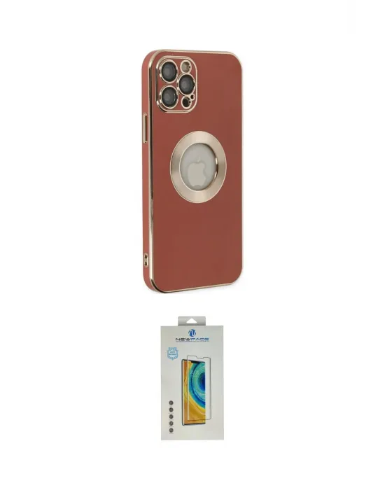 ieg™ iPhone 12 Pro Kılıf İz Form Serisi - Siyah Polymer Nano Ekran Koruyucu