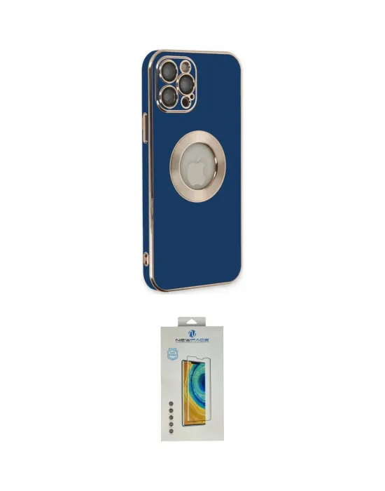ieg™ iPhone 12 Pro Kılıf İz Form Serisi - Siyah Polymer Nano Ekran Koruyucu