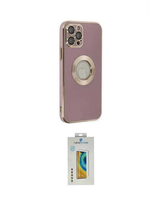 ieg™ iPhone 12 Pro Kılıf İz Form Serisi - Siyah Polymer Nano Ekran Koruyucu