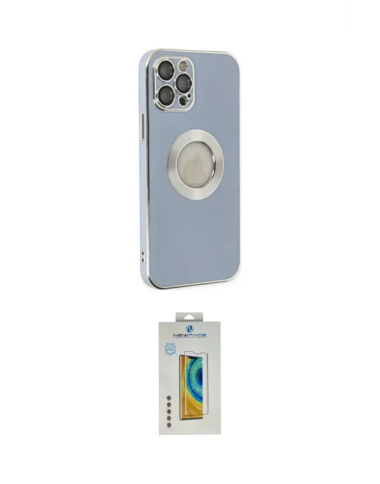 ieg™ iPhone 12 Pro Kılıf İz Form Serisi - Siyah Polymer Nano Ekran Koruyucu