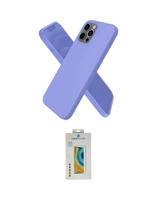 ieg™ iPhone 12 Pro Kılıf Kozmos Yansıma Özel Seri - Siyah Polymer Nano Ekran Koruyucu