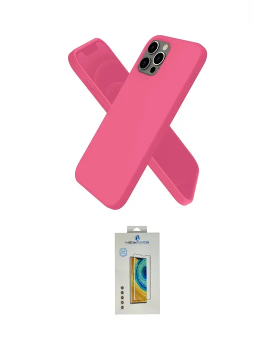 ieg™ iPhone 12 Pro Kılıf Kozmos Yansıma Özel Seri - Siyah Polymer Nano Ekran Koruyucu