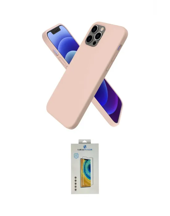 ieg™ iPhone 12 Pro Kılıf Kozmos Yansıma Özel Seri - Siyah Polymer Nano Ekran Koruyucu