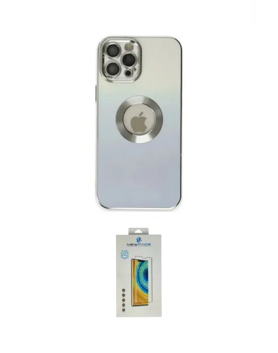 ieg™ iPhone 12 Pro Kılıf Kutup Yansıma Özel Seri - Siyah Polymer Nano Ekran Koruyucu