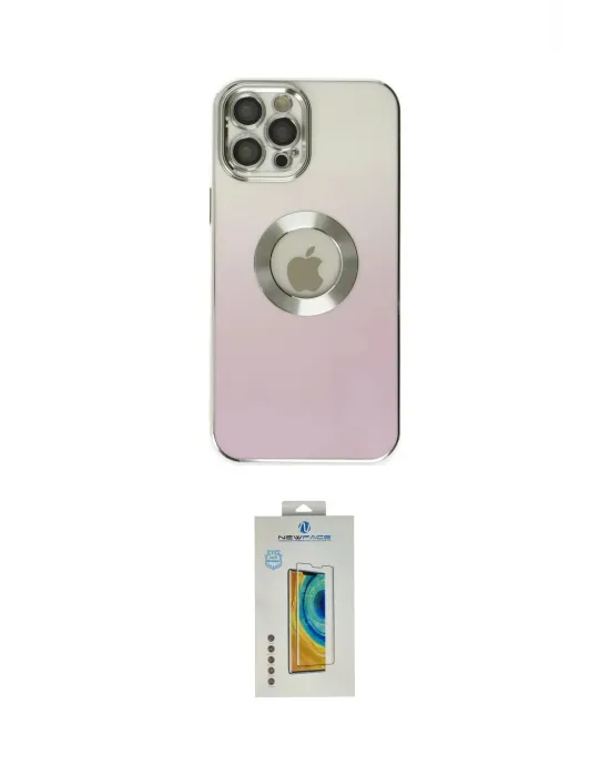 ieg™ iPhone 12 Pro Kılıf Kutup Yansıma Özel Seri - Siyah Polymer Nano Ekran Koruyucu