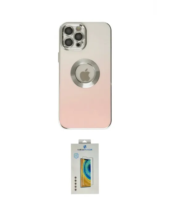 ieg™ iPhone 12 Pro Kılıf Kutup Yansıma Özel Seri - Siyah Polymer Nano Ekran Koruyucu