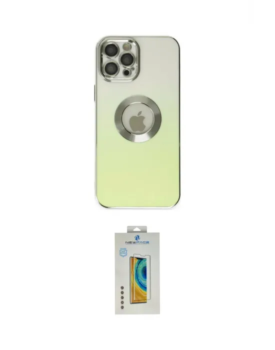 ieg™ iPhone 12 Pro Kılıf Kutup Yansıma Özel Seri - Siyah Polymer Nano Ekran Koruyucu