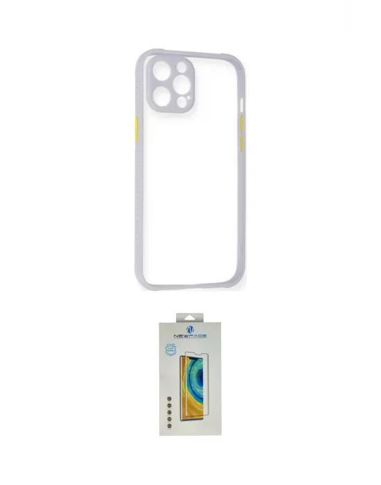 ieg™ iPhone 12 Pro Kılıf Nova Asil Özel Seri - Siyah Polymer Nano Ekran Koruyucu