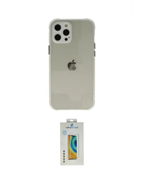 ieg™ iPhone 12 Pro Kılıf Nova Asil Özel Seri - Siyah Polymer Nano Ekran Koruyucu