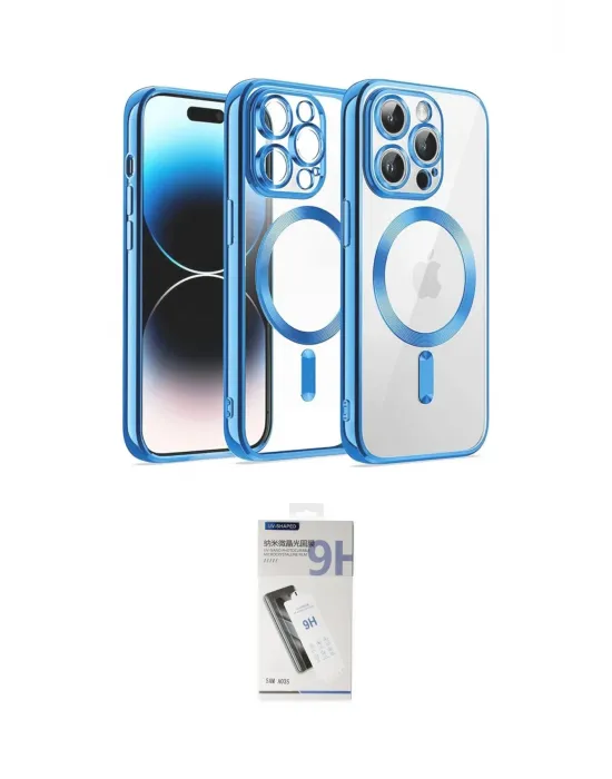 ieg™ iPhone 12 Pro Kılıf Nova Işık Özel Seri - Şeffaf Uv Polymer Nano Ekran Koruyucu