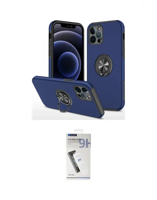 ieg™ iPhone 12 Pro Kılıf Odak Form Prime - Şeffaf Uv Polymer Nano Ekran Koruyucu