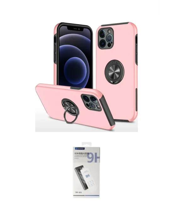 ieg™ iPhone 12 Pro Kılıf Odak Form Prime - Şeffaf Uv Polymer Nano Ekran Koruyucu