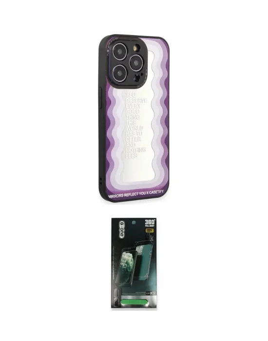 ieg™ iPhone 12 Pro Kılıf Odak Klasik Serisi - Şeffaf 360 Full Body Arka Koruyucu