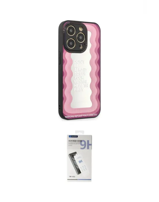 ieg™ iPhone 12 Pro Kılıf Odak Klasik Serisi - Şeffaf Uv Polymer Nano Ekran Koruyucu