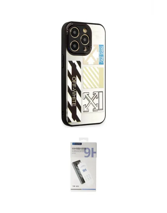 ieg™ iPhone 12 Pro Kılıf Odak Klasik Serisi - Şeffaf Uv Polymer Nano Ekran Koruyucu
