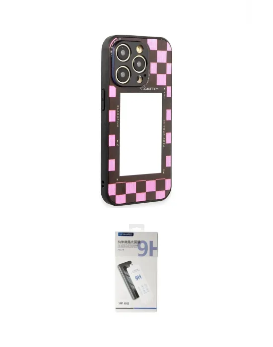 ieg™ iPhone 12 Pro Kılıf Odak Klasik Serisi - Şeffaf Uv Polymer Nano Ekran Koruyucu