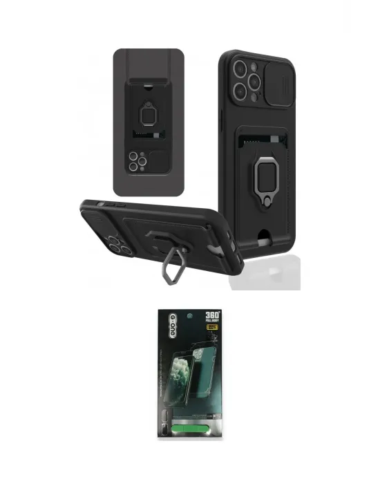 ieg™ iPhone 12 Pro Kılıf Vadi Form Prime - Şeffaf 360 Full Body Arka Koruyucu