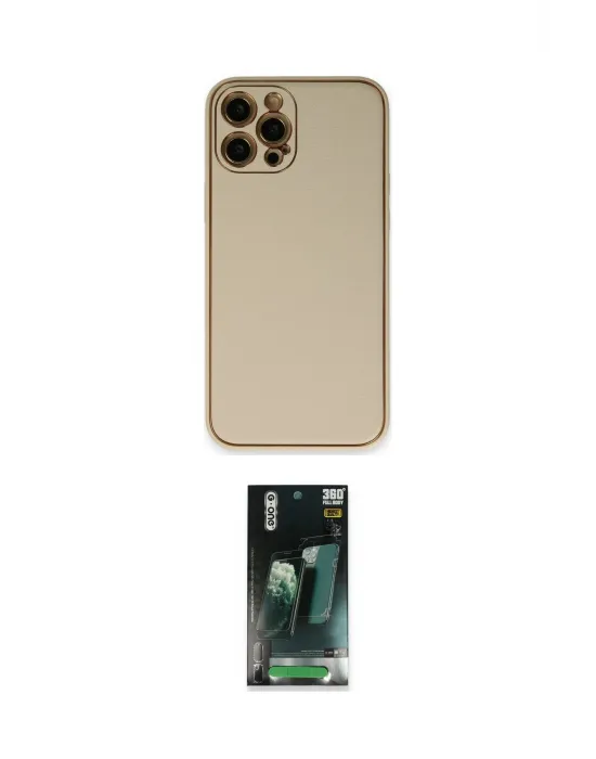 ieg™ iPhone 12 Pro Kılıf Yadigar Klasik - Şeffaf 360 Full Body Arka Koruyucu