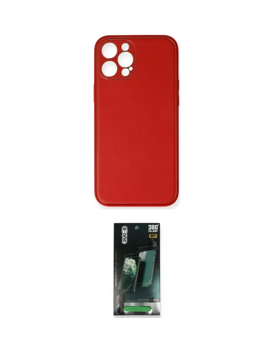 ieg™ iPhone 12 Pro Kılıf Yadigar Klasik - Şeffaf 360 Full Body Arka Koruyucu