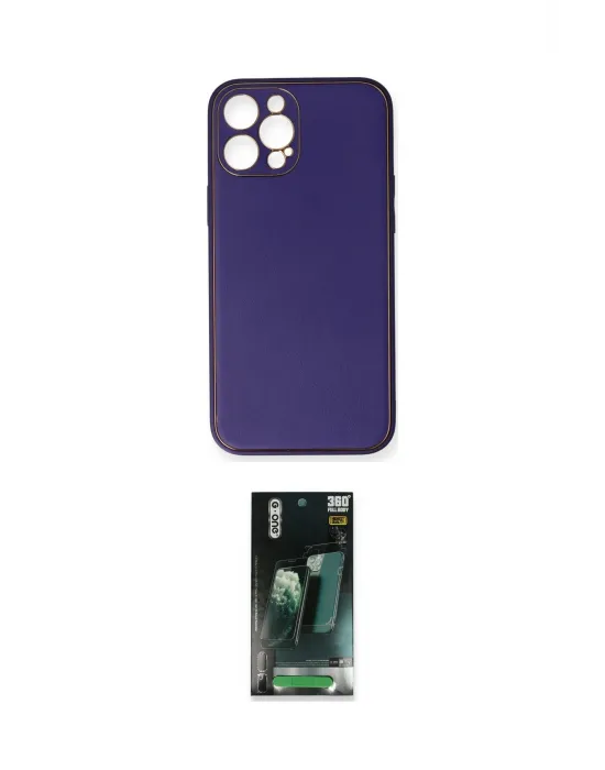 ieg™ iPhone 12 Pro Kılıf Yadigar Klasik - Şeffaf 360 Full Body Arka Koruyucu