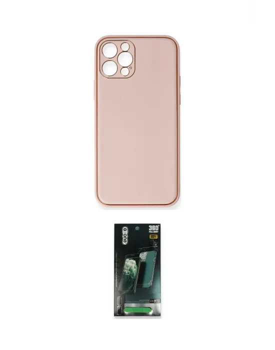 ieg™ iPhone 12 Pro Kılıf Yadigar Klasik - Şeffaf 360 Full Body Arka Koruyucu