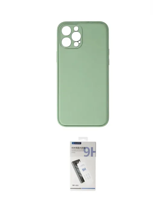 ieg™ iPhone 12 Pro Kılıf Yadigar Klasik - Şeffaf Uv Polymer Nano Ekran Koruyucu