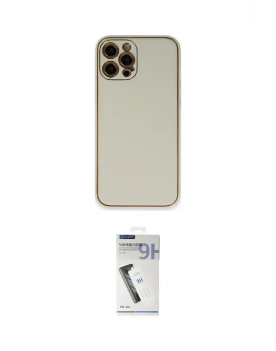 ieg™ iPhone 12 Pro Kılıf Yadigar Klasik - Şeffaf Uv Polymer Nano Ekran Koruyucu