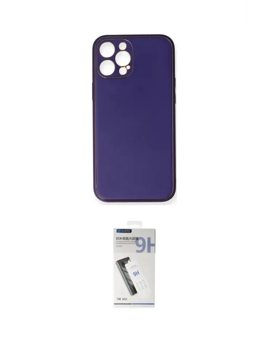 ieg™ iPhone 12 Pro Kılıf Yadigar Klasik - Şeffaf Uv Polymer Nano Ekran Koruyucu