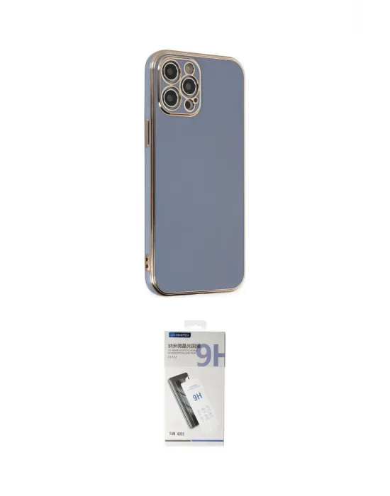ieg™ iPhone 12 Pro Kılıf Yankı Serisi - Şeffaf Uv Polymer Nano Ekran Koruyucu