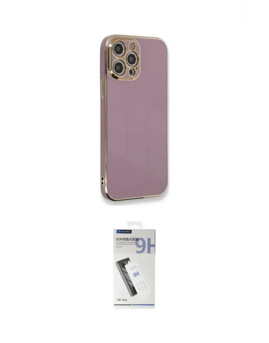 ieg™ iPhone 12 Pro Kılıf Yankı Serisi - Şeffaf Uv Polymer Nano Ekran Koruyucu
