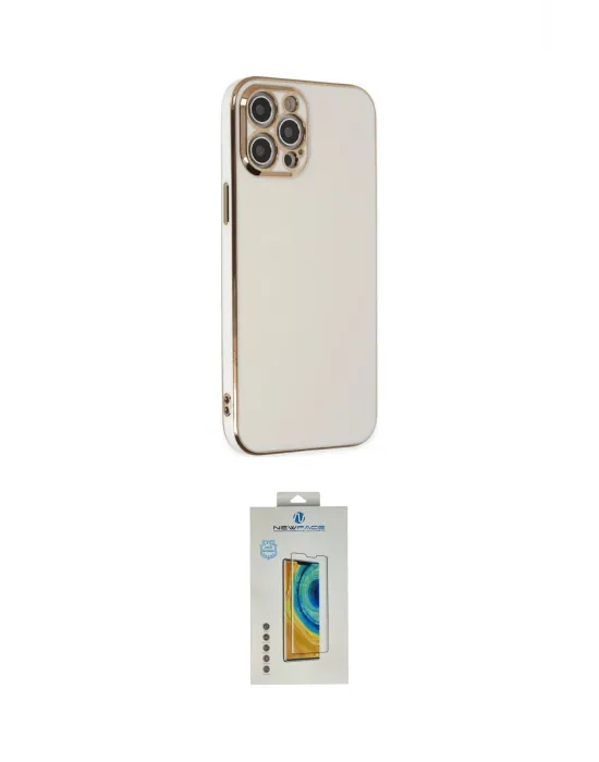 ieg™ iPhone 12 Pro Kılıf Yankı Serisi - Siyah Polymer Nano Ekran Koruyucu