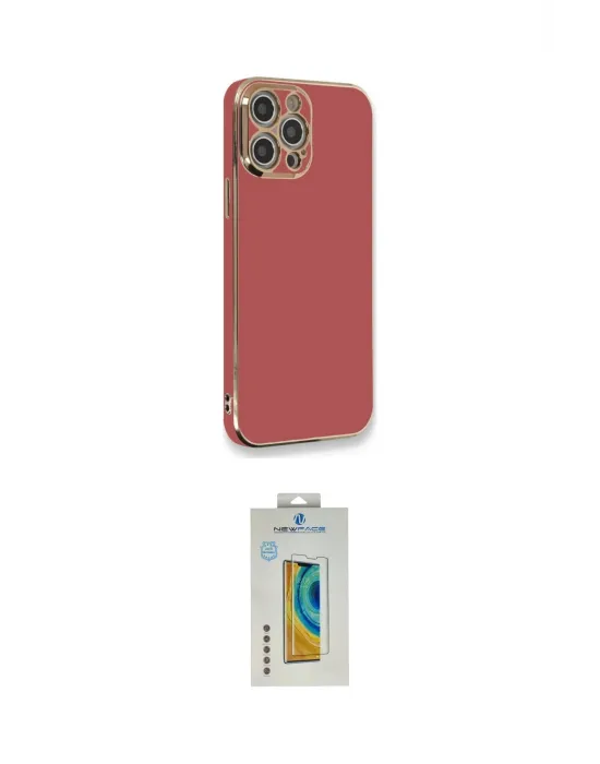 ieg™ iPhone 12 Pro Kılıf Yankı Serisi - Siyah Polymer Nano Ekran Koruyucu