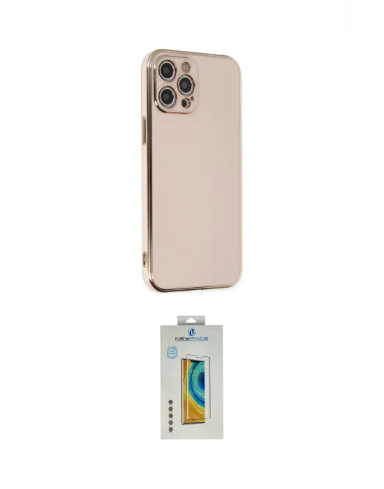 ieg™ iPhone 12 Pro Kılıf Yankı Serisi - Siyah Polymer Nano Ekran Koruyucu