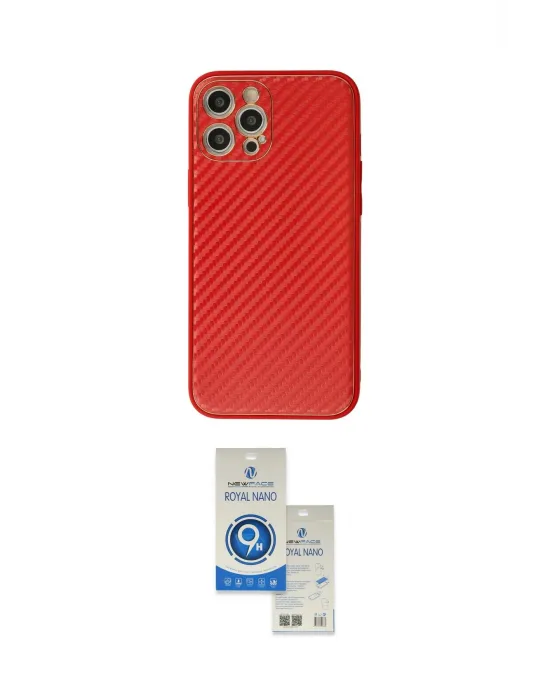 ieg™ iPhone 12 Pro Max Kılıf Ahenk Işık - Şeffaf Royal Nano Ekran Koruyucu