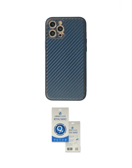 ieg™ iPhone 12 Pro Max Kılıf Ahenk Işık - Şeffaf Royal Nano Ekran Koruyucu