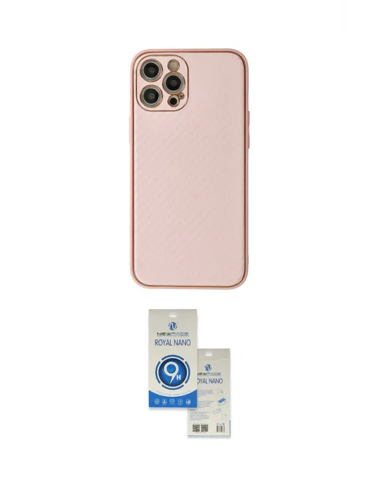 ieg™ iPhone 12 Pro Max Kılıf Ahenk Işık - Şeffaf Royal Nano Ekran Koruyucu