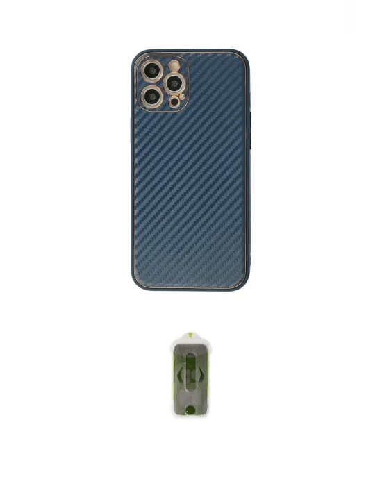 ieg™ iPhone 12 Pro Max Kılıf Ahenk Işık - Siyah Joko Magic 5D Hayalet Cam